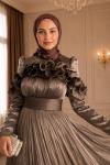 Adelina Tesettür Abiye Vizon
