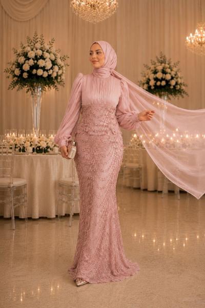 Hatice Tesettür Abiye Pudra