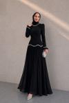 Merve Tesettür Abiye Siyah