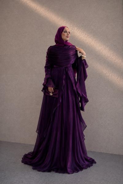 Madonna Abiye Işıltılı Mor