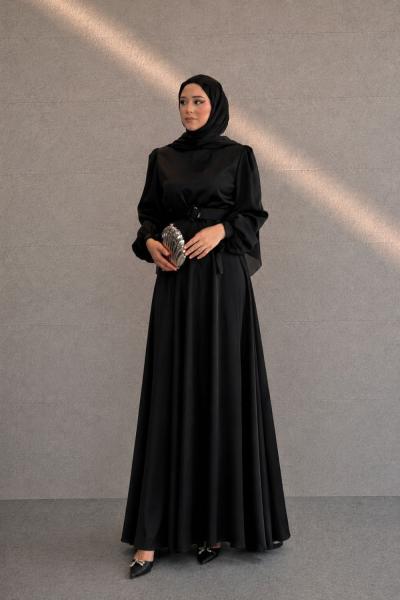 Sevgi Tesettür Abiye Siyah