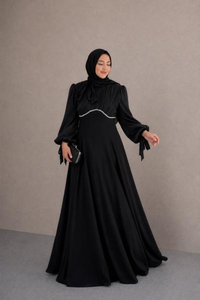Kader Tesettür Abiye Siyah