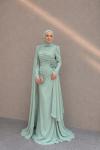 Nurgül Tesettür Abiye Su Yeşili