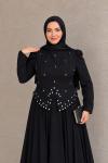 Rabia Tesettür Abiye  Siyah