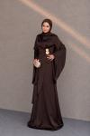 Melina Tesettür Abiye Acı Kahve