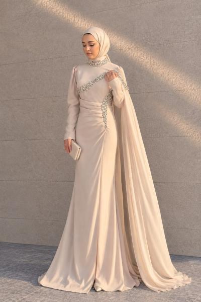 Selin Taşlı Abiye Taş Rengi