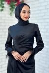 Suzan Abiye Tesettür Siyah