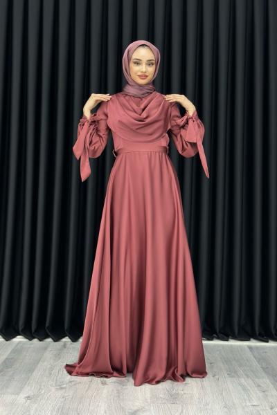 Helen Abiye Tesettür Nar Çiçeği