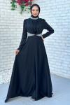 Violet Abiye Tesettür Siyah