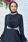 Violet Abiye Tesettür Siyah