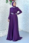 Violet Abiye Tesettür Mürdüm