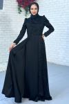 Rose Abiye Tesettür Siyah