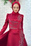 Rose Abiye Tesettür Bordo
