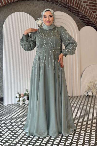 Kumsal Abiye Mint Yeşili