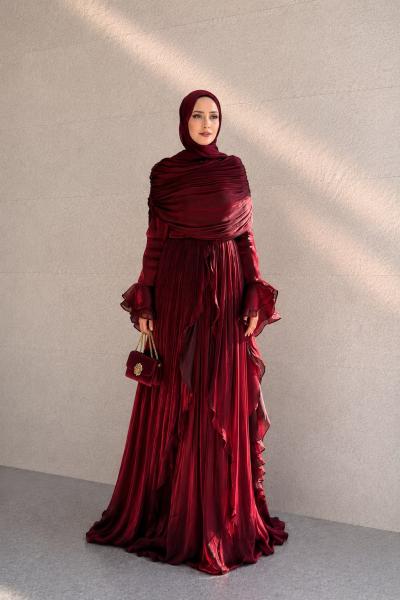 Madonna Abiye Bordo