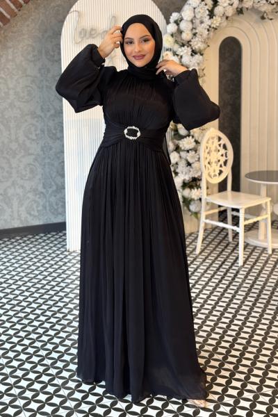 Nedime tesettur abiye Siyah